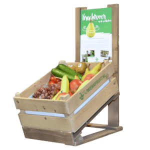 Display fruitbox fruit op kantoor