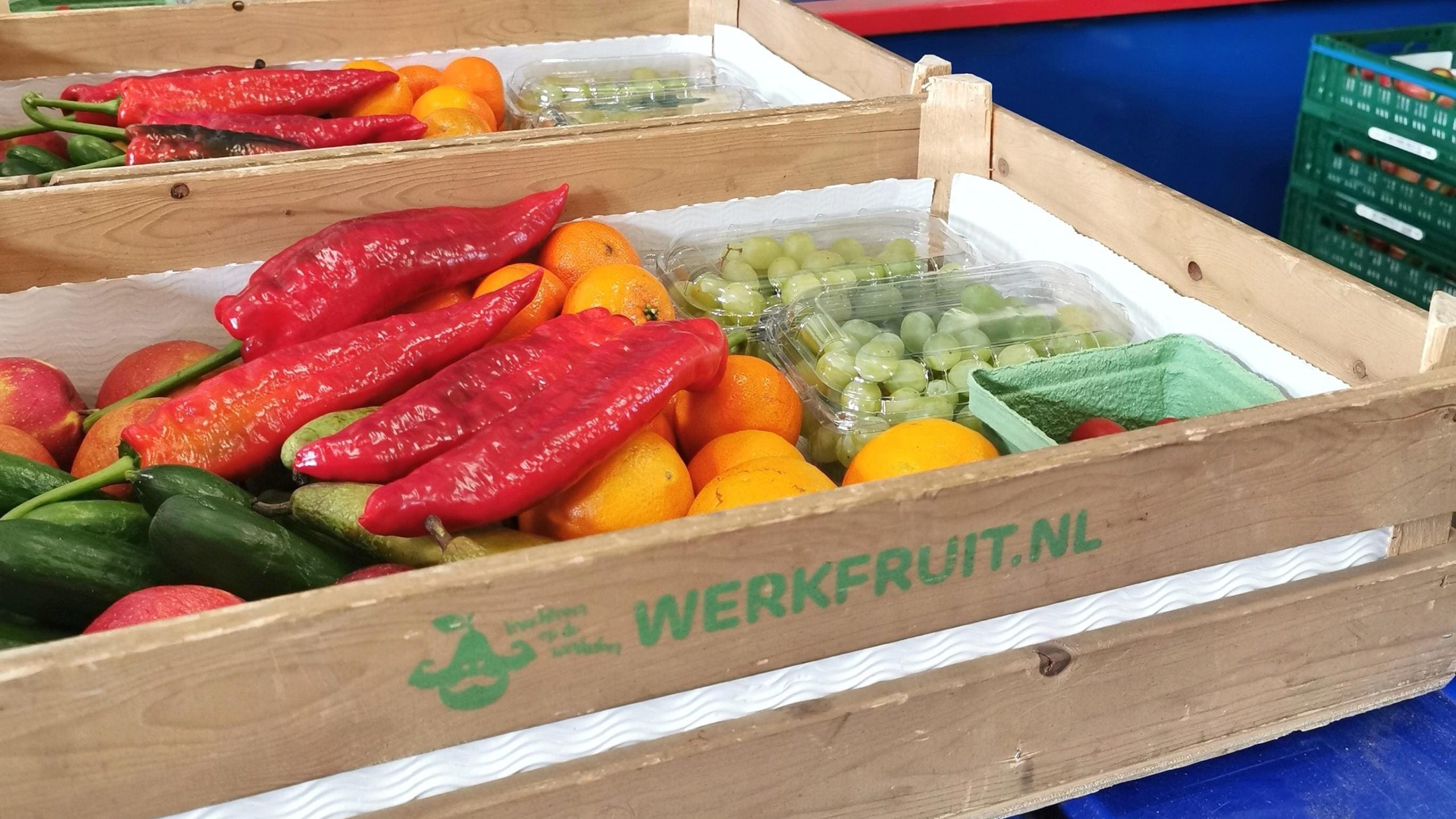 fruit op kantoor. kantoorfruit